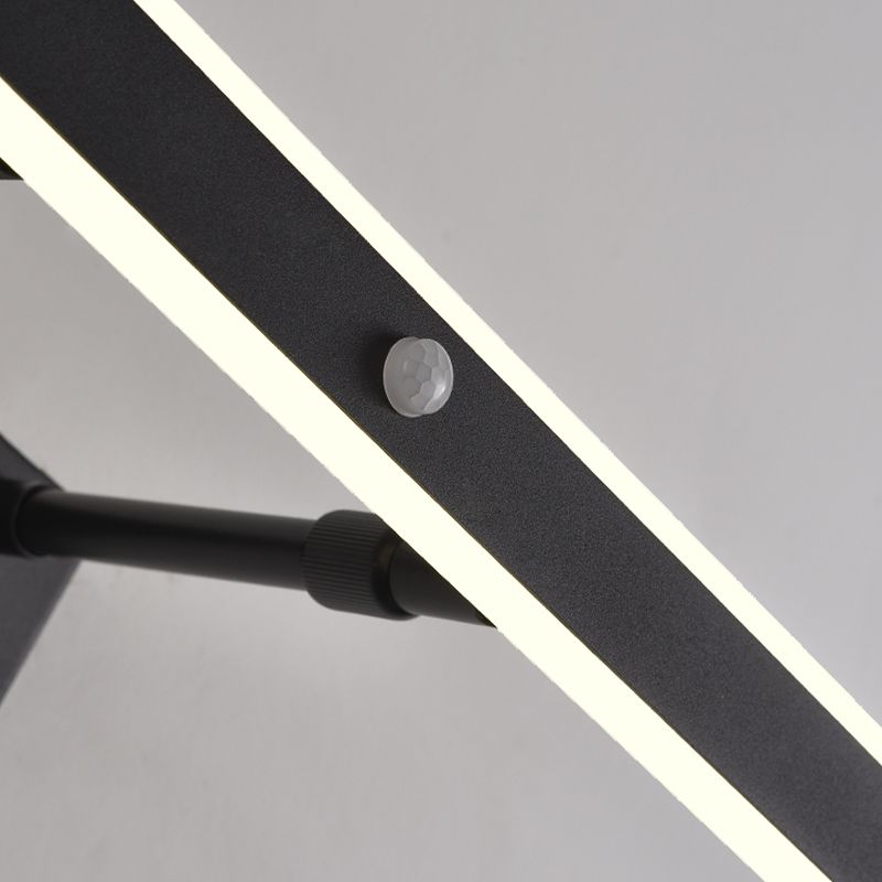 Minimalist 1-Light Linear Mirror Front Lamp Acrylic Shade LED Bathroom Wall Mounted Light Fixture