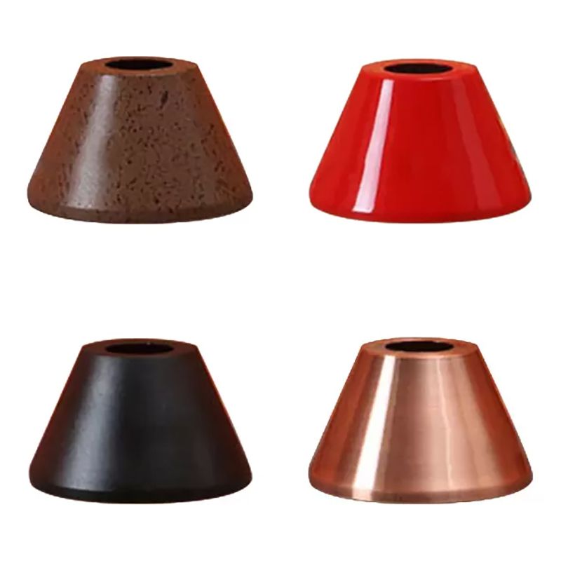 Rust/Gold Tapered Ceiling Pendant Vintage Industrial Iron 1 Head Restaurant Hanging Fixture, 5.5"/8" Width