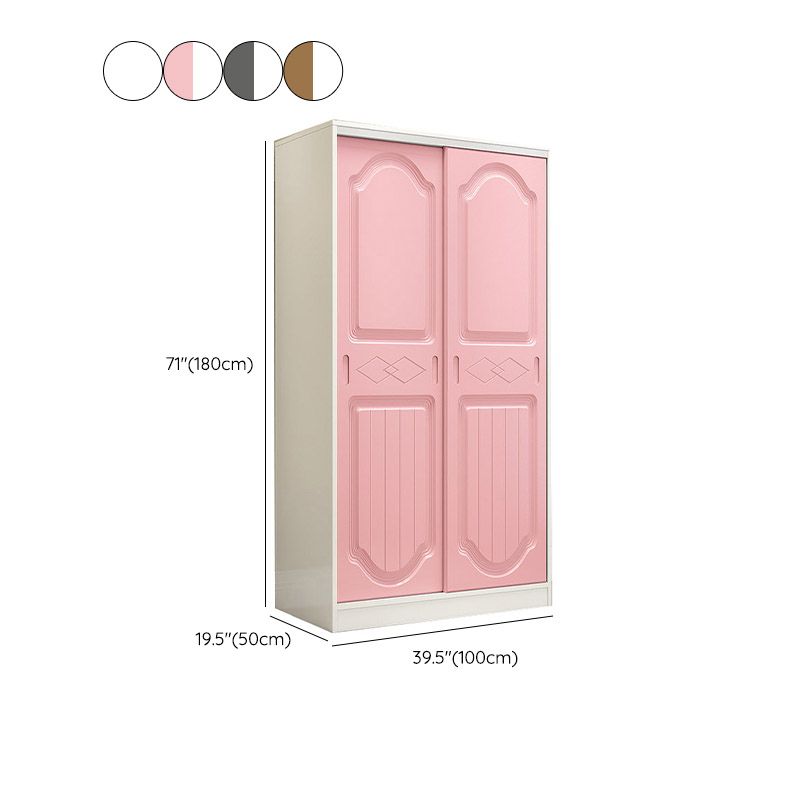Contemporary Wardrobe Armoire Wood Combination Armoire With Doors