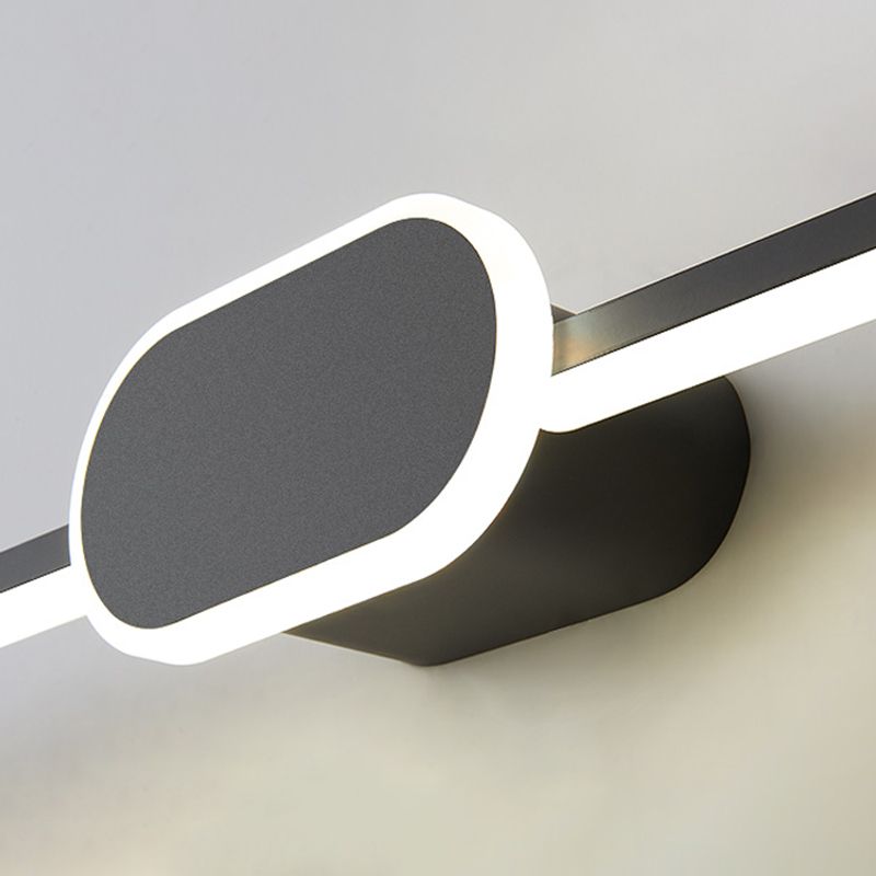 Metal Geometric Shade Wall Lighting Modern Style Mirror Wall Mounted Light Fixture