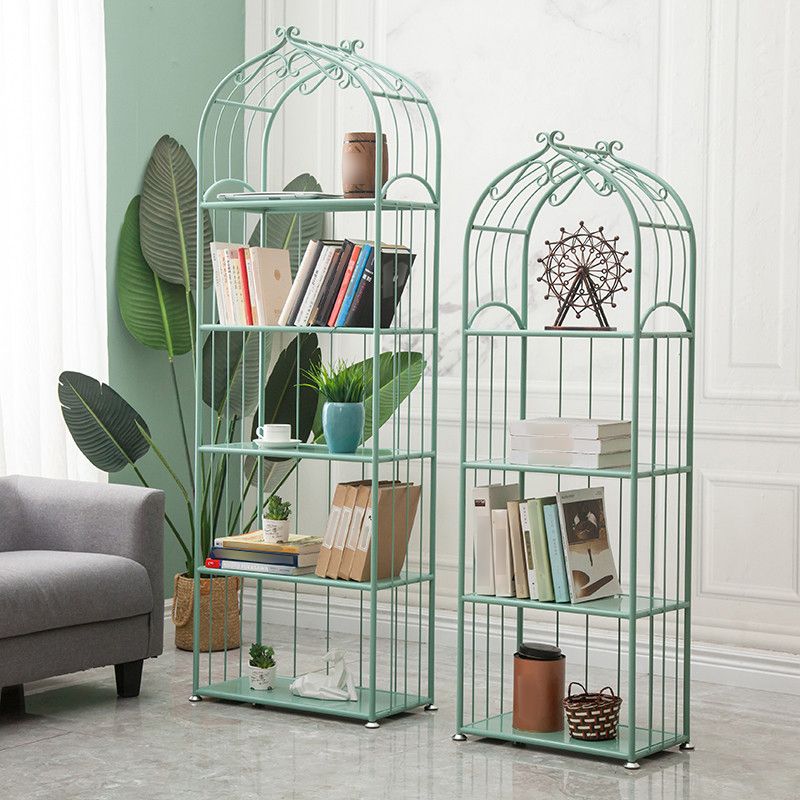 Iron Scandinavian Etagere Bookshelf Vertical Open Bookshelf for Living Room