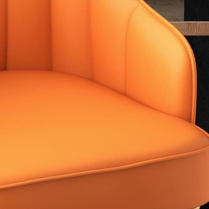 Industrial Style Metal Bar-stool PU Leather Counter Bar Stool for Kitchen