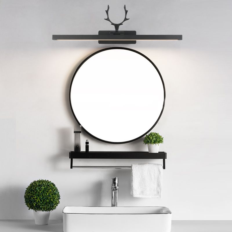 Lucitura anteriore a specchio moderno Alluminio anteriore Alluminio LED Montata a parete per il bagno