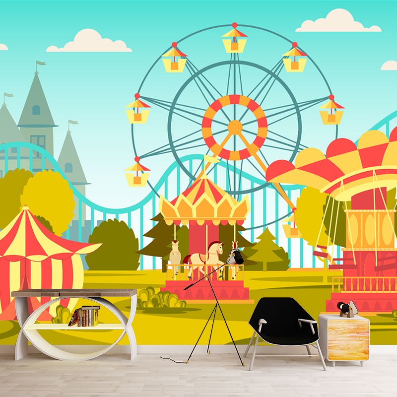 Abstract Landscape Pattern Mural Horizontal Antifouling for Wall Decoration