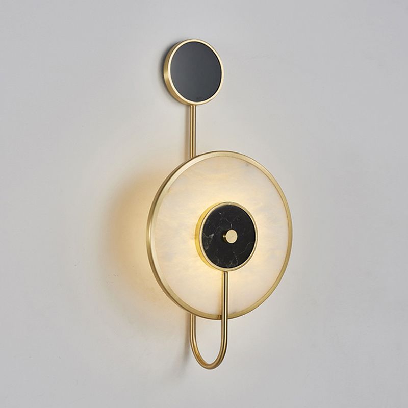 Single Modern Golden Wall Mounted Sconce Unique Wall Light for Bedroom