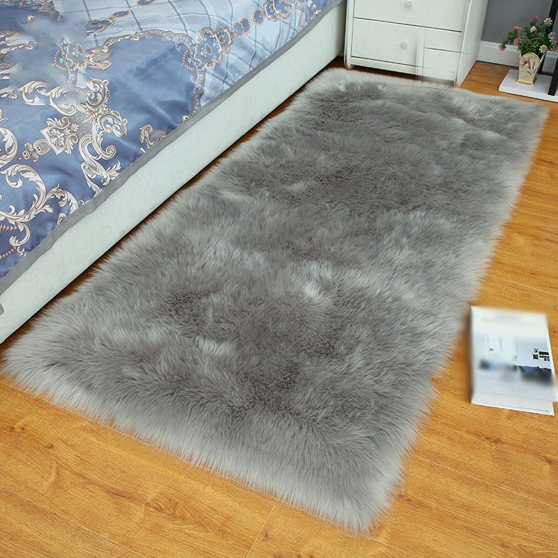 Runner Plain Shag alfombra casual alfombra de área de poliéster de poliéster lavable para dormitorio