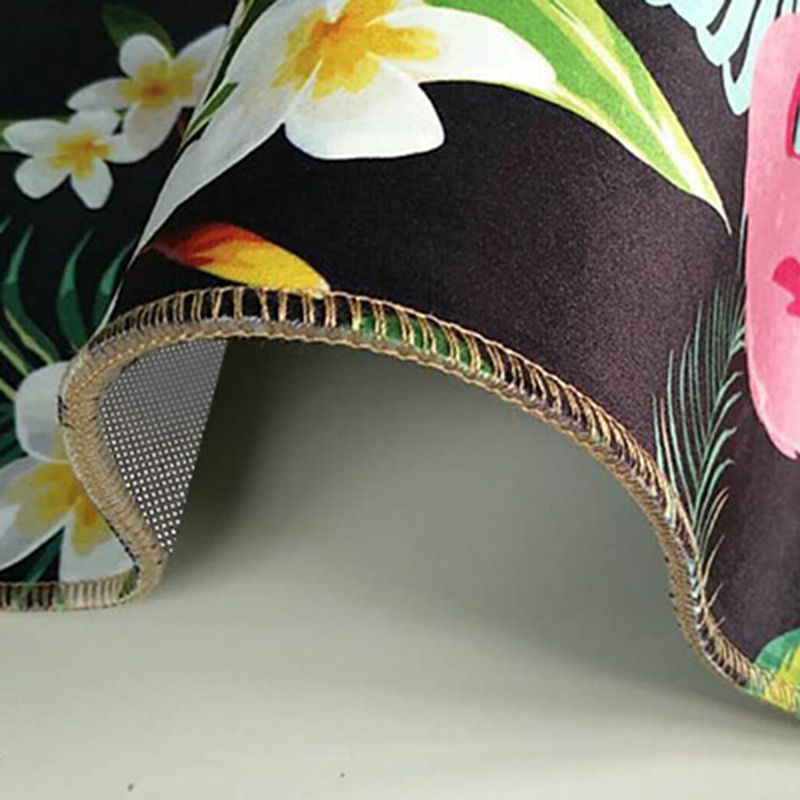 Green Modern Carpet Polyester Plant Carpet Non-Slip Backing Area Carpet for Living Room