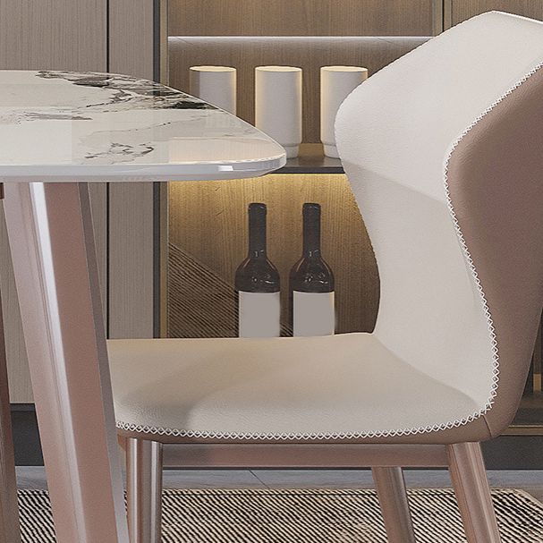 Nordic Sintered Stone Top Dining Set Rectangle 1/2/5/7 Pieces Dining Table Set