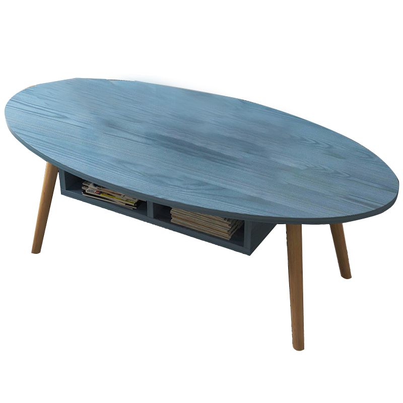 Contemporary Style Coffee Cocktail Table Wooden 4 Legs Coffee Table