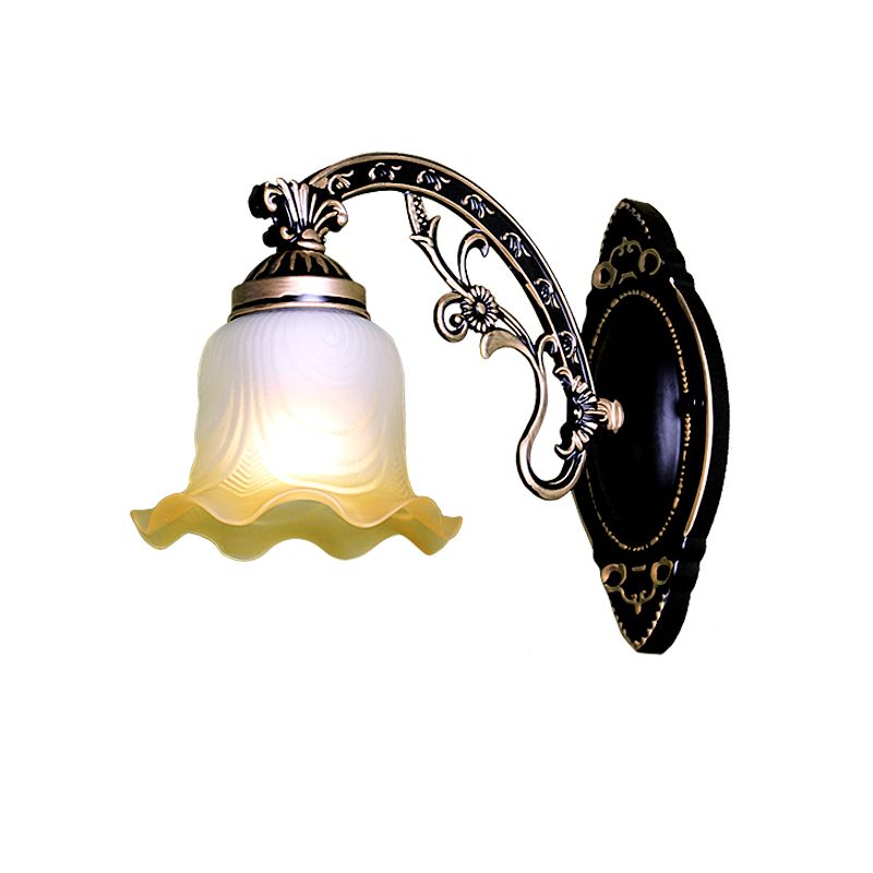 Simple Wall Sconce Modern Living Room Glass Shade Wall Mount Lamp Fixture