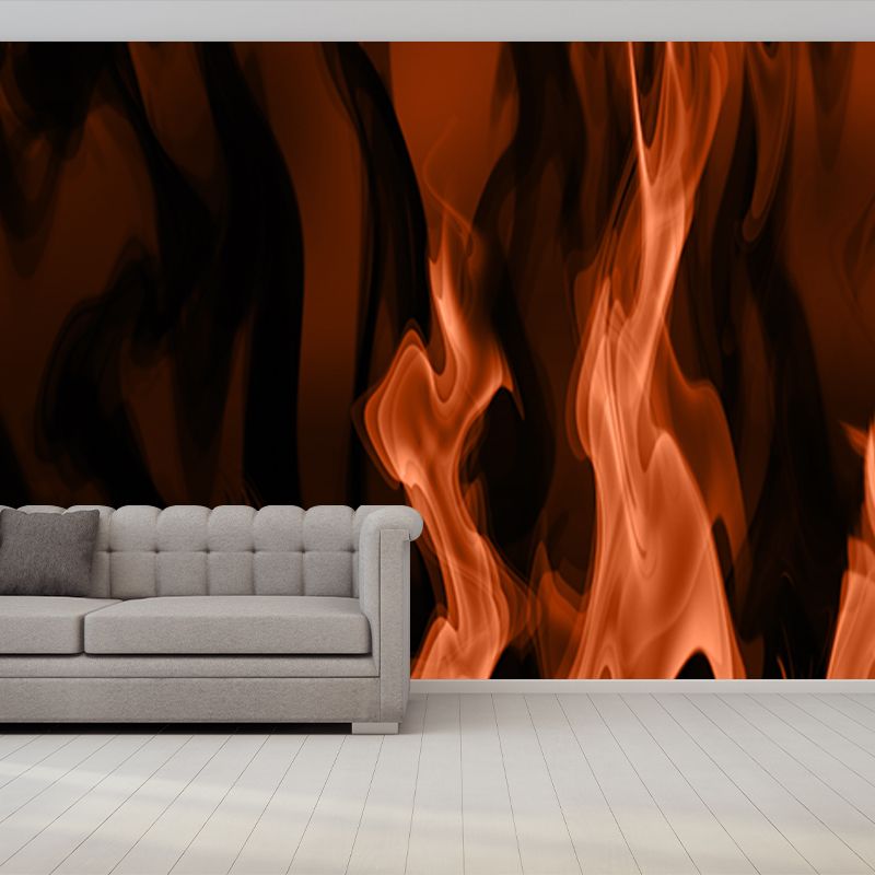 Modern Style Photography Mural Wallpaper Flame Indoor Wall Mural
