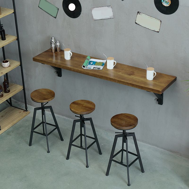 Modern Style Counter Stool Round Backless Bar Stool for Living Room