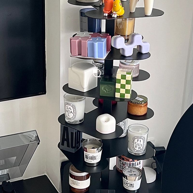 Geometric Bookshelf Modern Style Metal Bookcase for Home Office