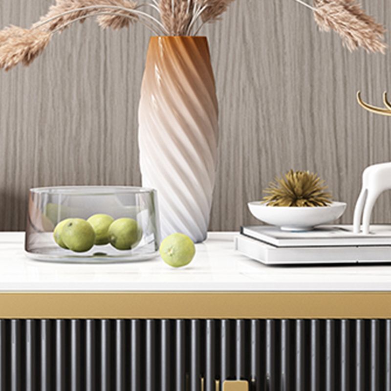 Gorgeous Wood Four-Leg Side Table with Two Drawers for Living Room