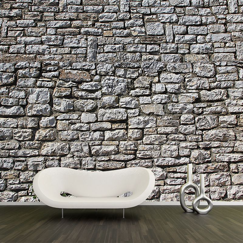Photography Brick Wall Mural Eco-friendly Wallpaper for Living Room