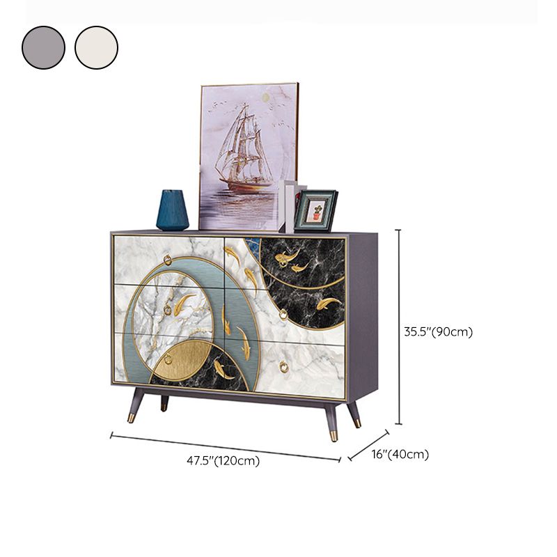 15.6-inch W Storage Chest Classic Glam Storage Chest Dresser