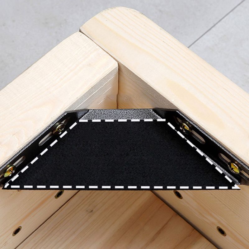 Modern Wooden Grey Standard Bed with Rectangular Headboard and Legs