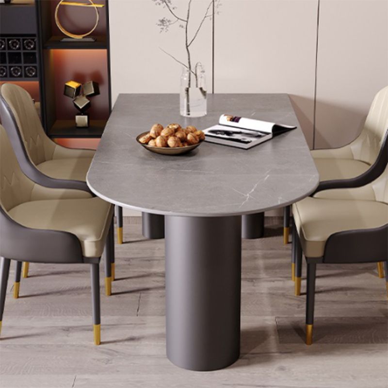 Simplicity Style Dining Table Stone Home Furniture with 3-foot