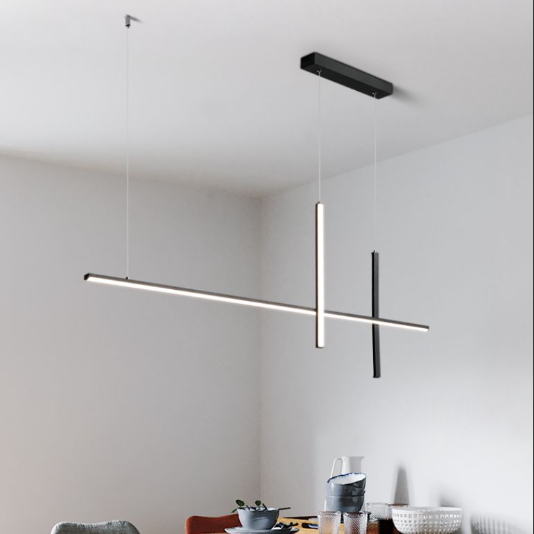 Contemporary Island Lighting Linear Pendant Lighting Island Lighting Ideas