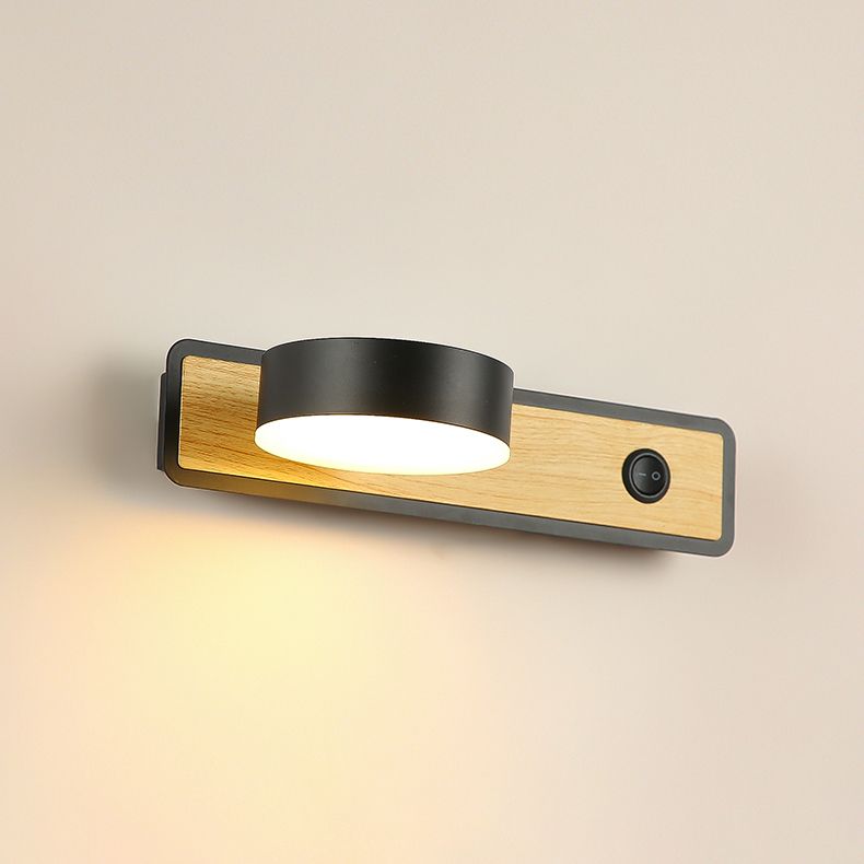 Moderner Stil Verstellbarer LED -Wandleuchten Beleuchtung Metall 1 Leuchttaute leichte Lampen