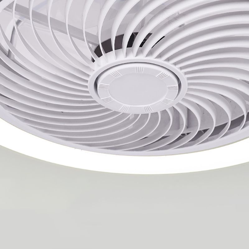 Nordische Metall Deckenventilator 1-Kopf-Flush-Halterungs-Leuchten mit ABS-Lüfterklinge