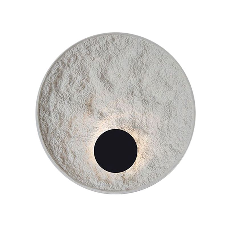 Linear Shade Resin Wall Sconce Modern Style Single Light Wall Lighting Fixtures in White