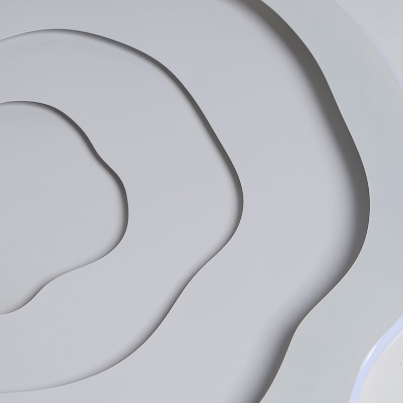 Moderne Einfachheit LED Unterputz schmiedeeiserne geometrische Deckenbefestigung mit Silikonschild
