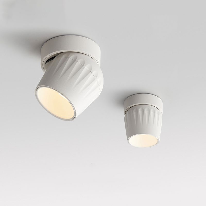 1 Light Cylinder Flush Light Simplicity Metal Flush Mount Lights