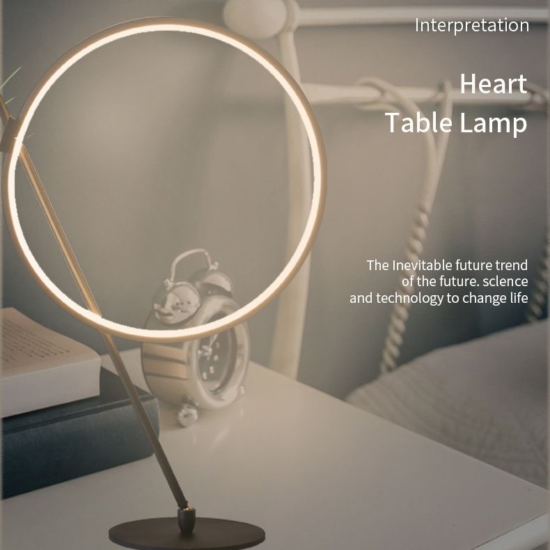 Modern Minimalist Style Round Strip LED LAMPAGGIO LAMPAGGIO METALE LIGHT per camera da letto