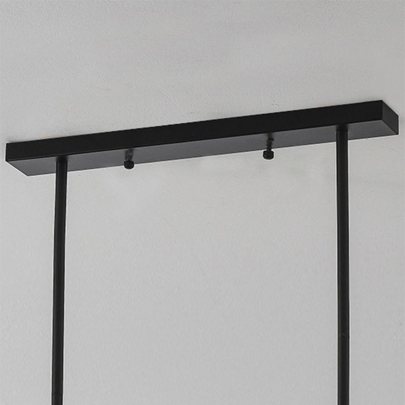 Industrial Sputnik Island Lighting Fixtures Glass Island Lighting in Black
