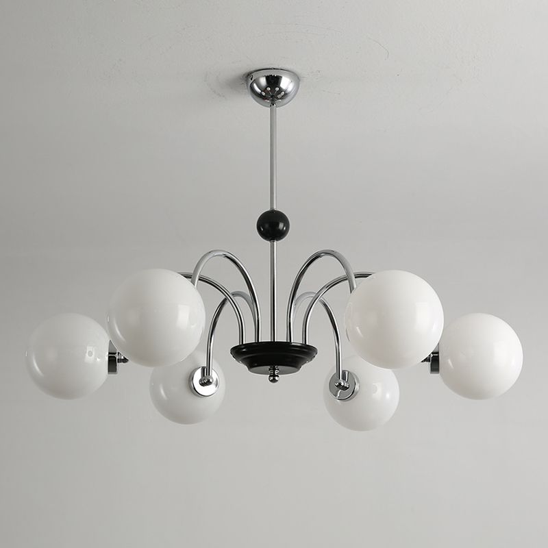 American Style Globe Pendant Chandelier Light Glass Chandelier for Living Room