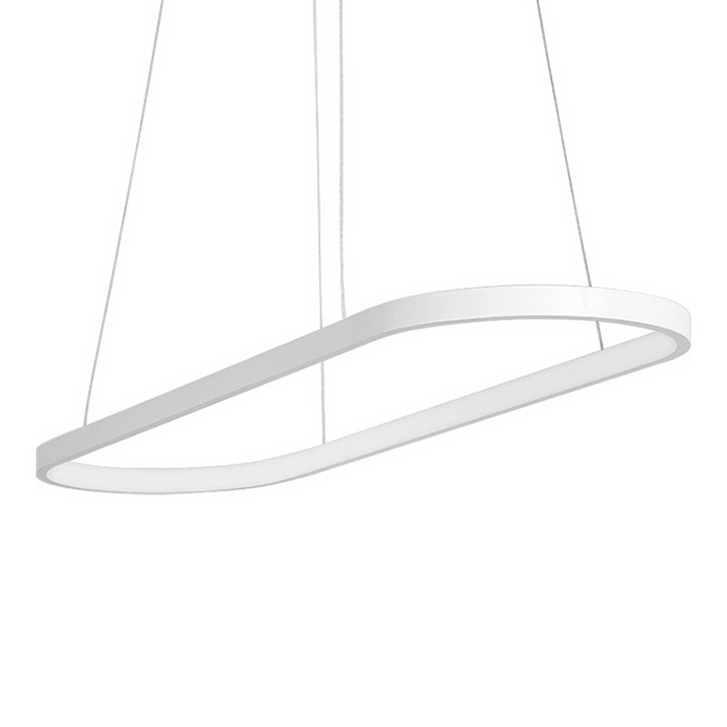 Oval Island Pendant Lights Ultra-Contemporary Acrylic Island Pendant Lights for Restaurant