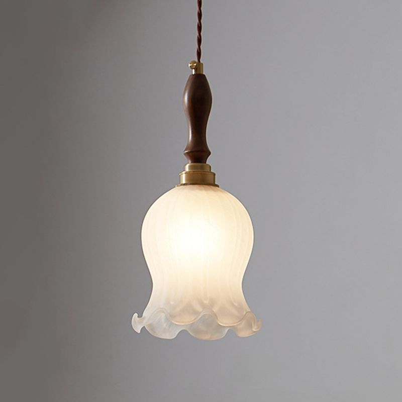 Pendre de style minimalisme moderne Lumière blanche en verre blanc suspendu pour la cuisine