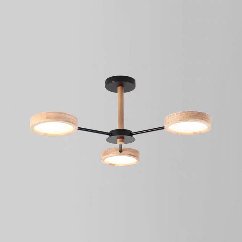 Lámparas de lámpara de lámpara de metal de forma de geometría de estilo contemporáneo