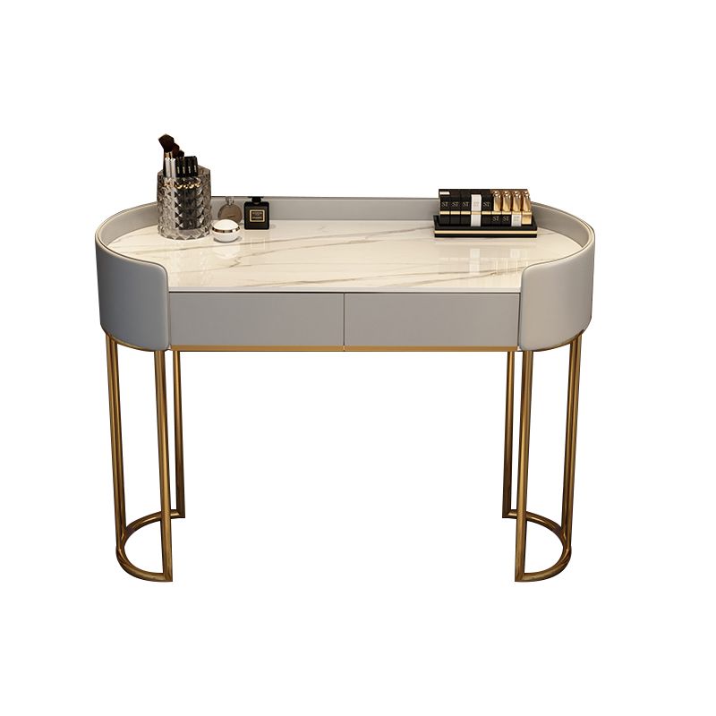Standing Makeup Vanity Desk Lighted Mirror Makeup Vanity Set with Drawer