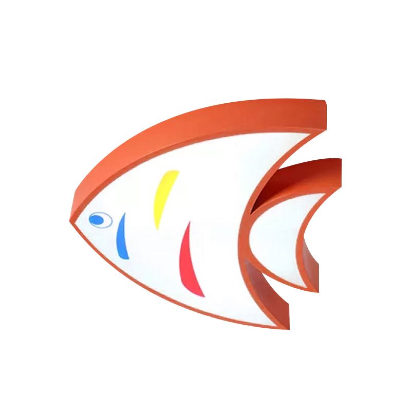 Lovely Bright-Colored Pendentif Light Fish Shaped Acrylic Hanging Light for Kindergarten Hallway
