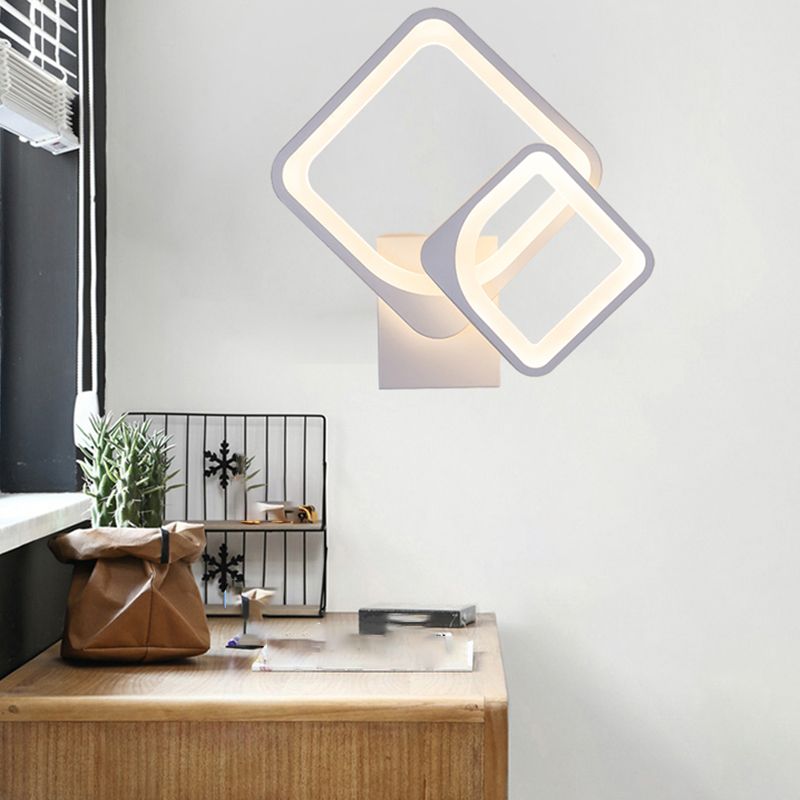 Contemporary Style Geometric Wall Lighting Ideas Metal 2 Lights Wall Lamps
