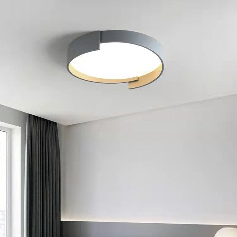 Modern Style 1-Light Round Shade Flush Mount Flush Mount Ceiling Light Fixture