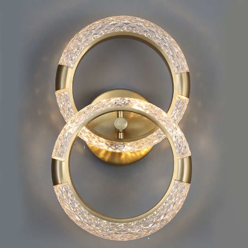 Modern Unique Shape Wall Mount Light Fixture Sconce Lamp in Gold