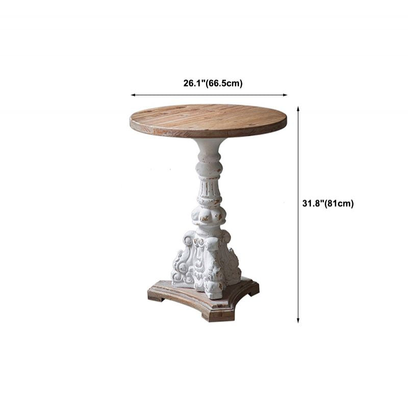 French Country Distressed Wood Coffee Table Set for Living Room