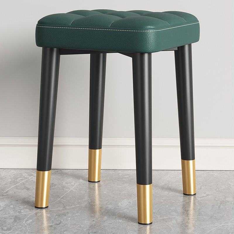 Water Resistant Ottoman Square Metal Frame Fabric Tufted Standard