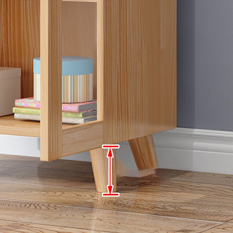 Libreria standard di legno moderna fabbricata libreria verticale naturale