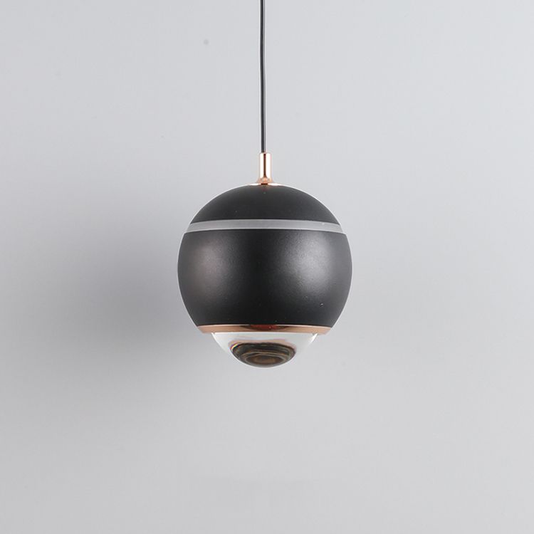 Eigentijdse stijl bolvormige vorm hanglamp metaal 1 lichthangende lamp