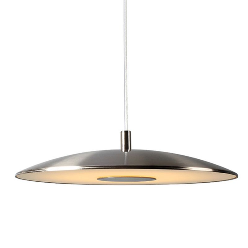 Metal Dome Suspension Lamp Minimalist LED Pendant Lighting for Dining Room