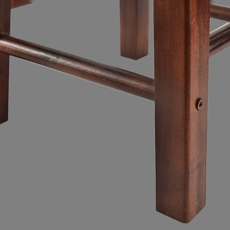 Taburete de bar retro simple de madera industrial Taburete alto interior con asiento redondo