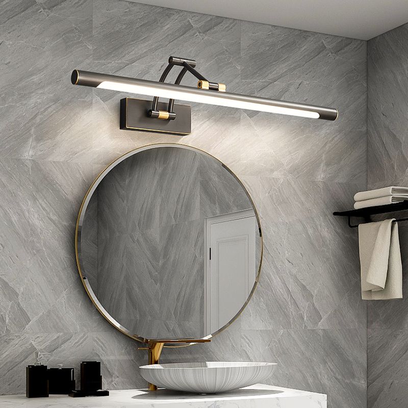 Modern Adjustable Vanity Sconce Lights Acrylic 1-Light Wall Lighting Fixture for Bathroom