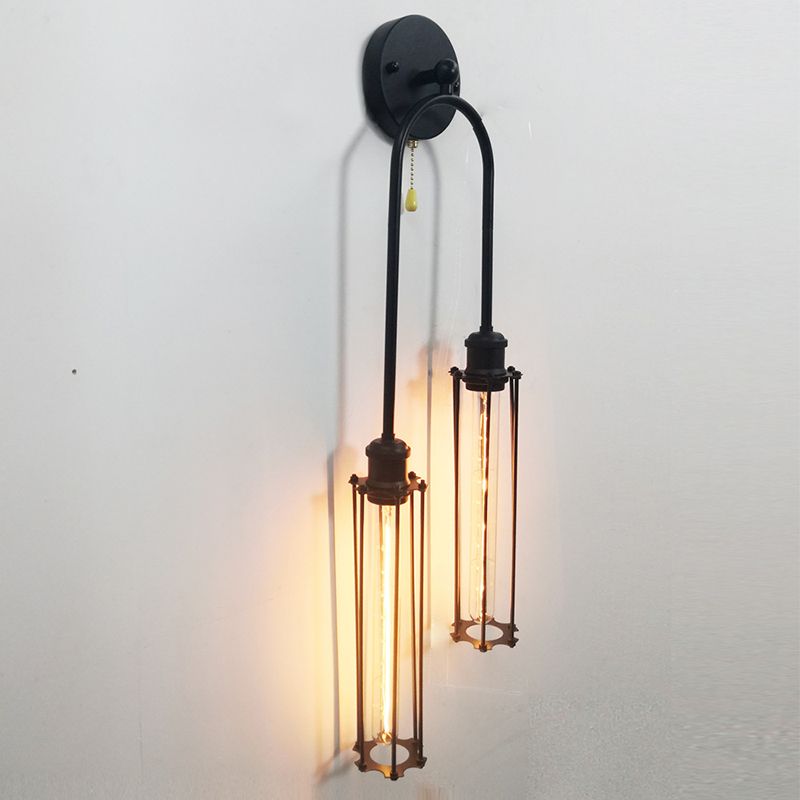 2 Light Wall Mount Light Fixture Industrial Wall Mounted Lighting for Living Room