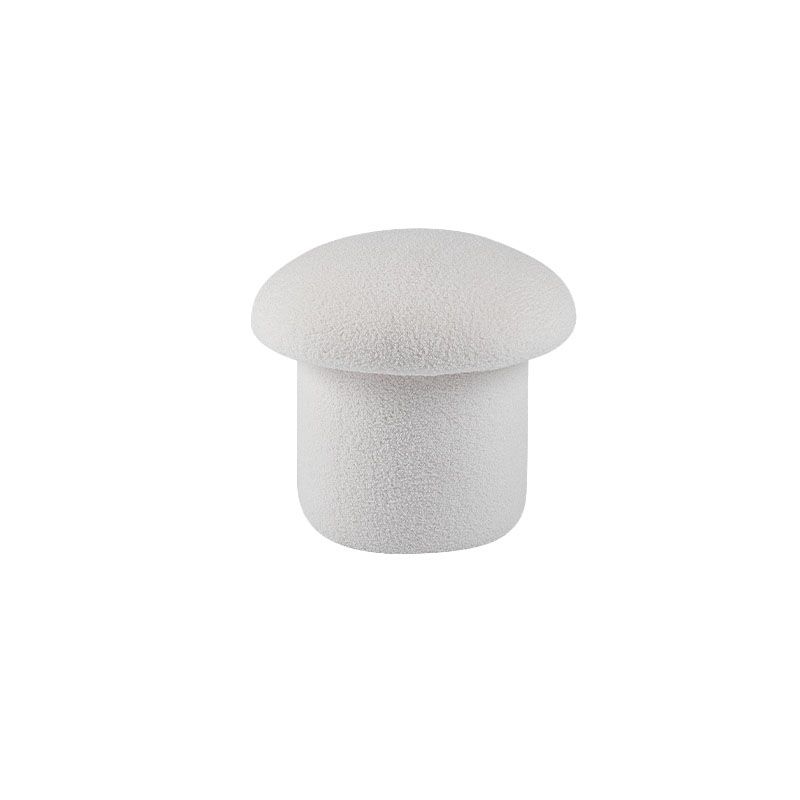 Solid Color Flannel Standard Stool Modern Style Simple Mushroom Stool