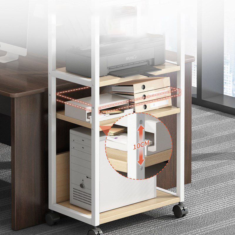 Industrialstil Holzbuchhandel Etagere Bücherregal mit Zauberer Rädern für Büro