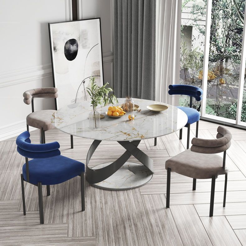 Designer stijl eetstoel stoel open rug armloze eetkamerstoel